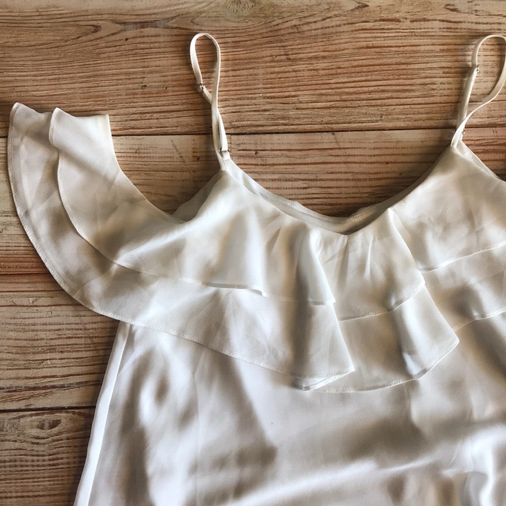 White dress, off the shoulder